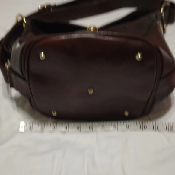 ORLANDO MURINO Brown Leather Handbag. Used And Shows Some Wear. See Pics - Picture 9 of 15